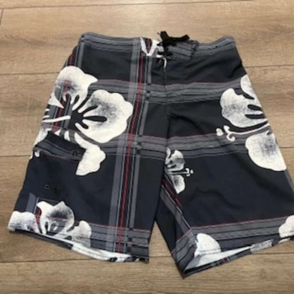 Hang Ten Swim Trunks Mens Large Board‎ Shorts Waist 34